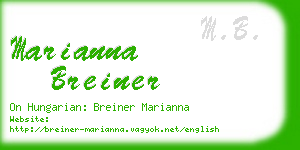 marianna breiner business card